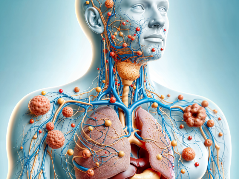 Lymphsystem im menschlichen Körper