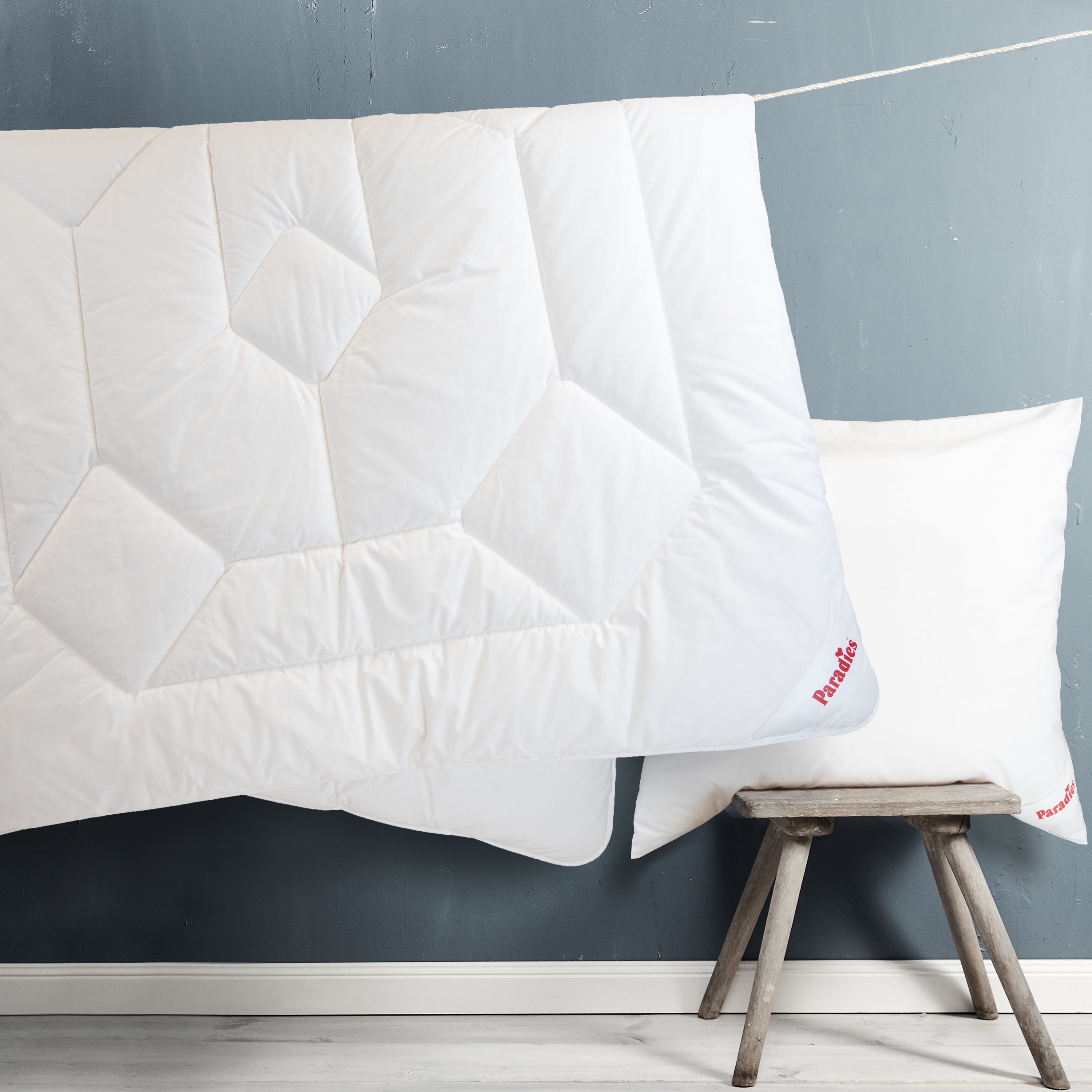 Winterbetten-Set · Faserdecke + Kopfkissen