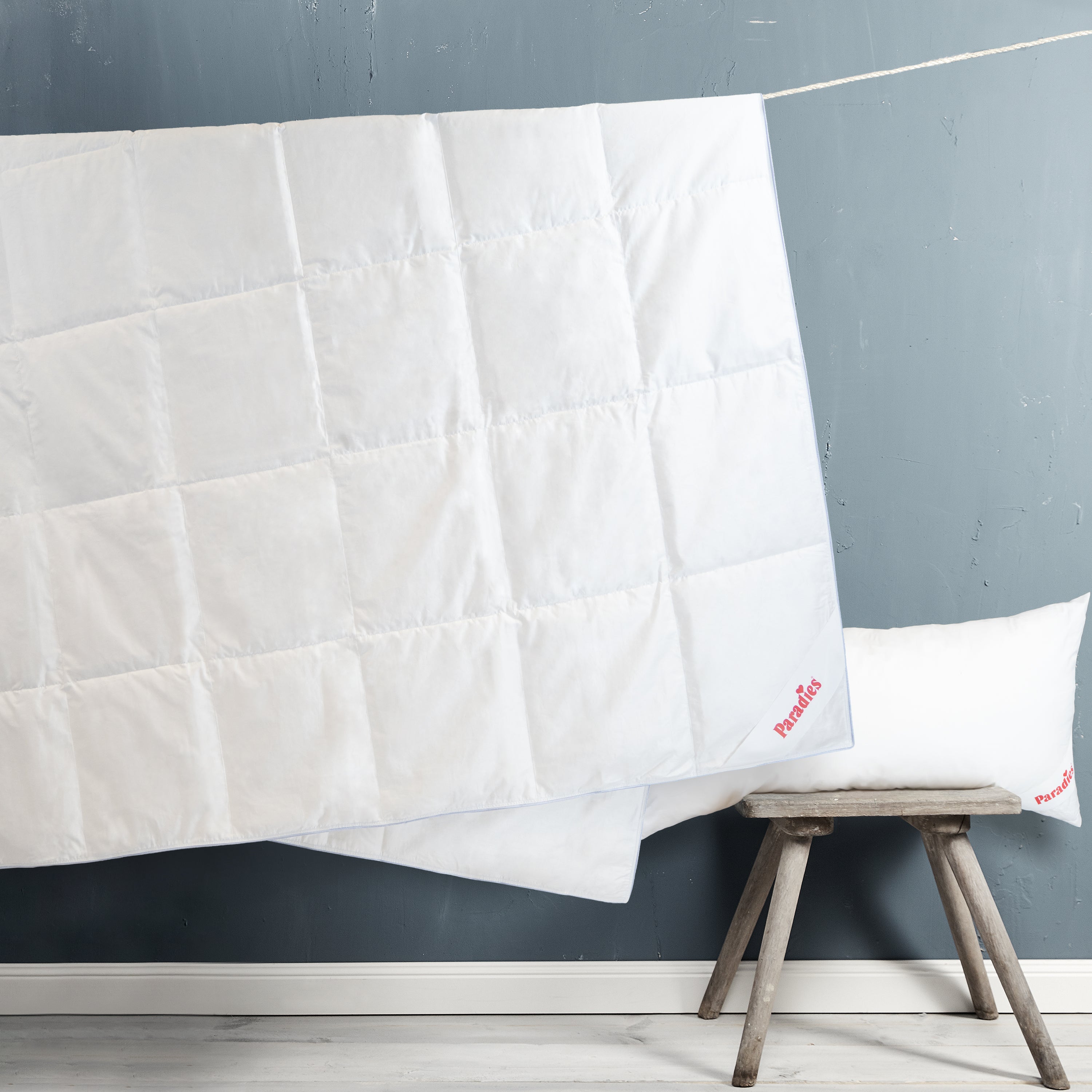 Sommerbetten-Set · Daunendecke + Daunenkissen
