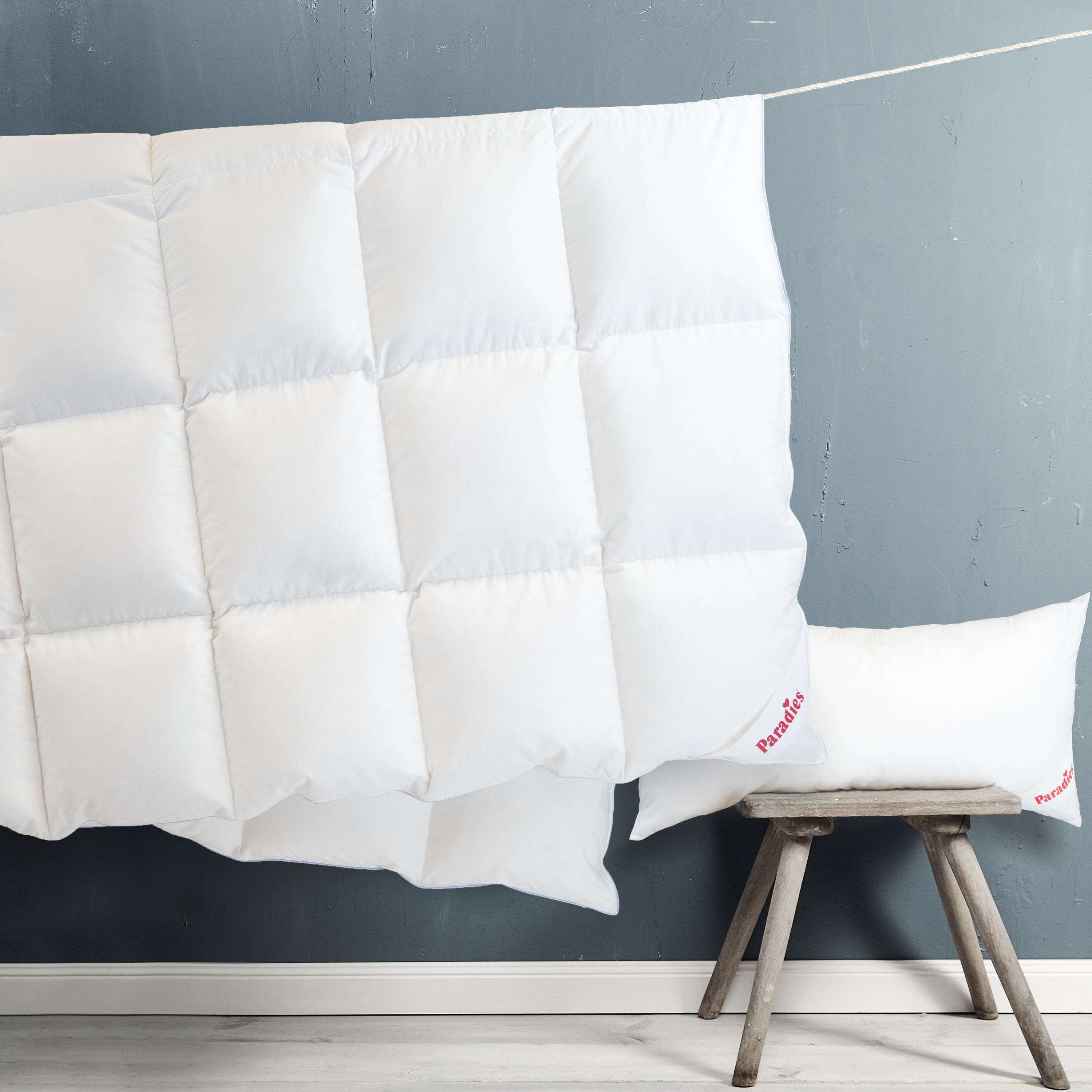Winterbetten-Set · Daunendecke + Daunenkissen